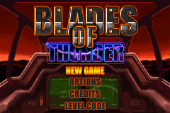 Blades of Thunder Title Screen